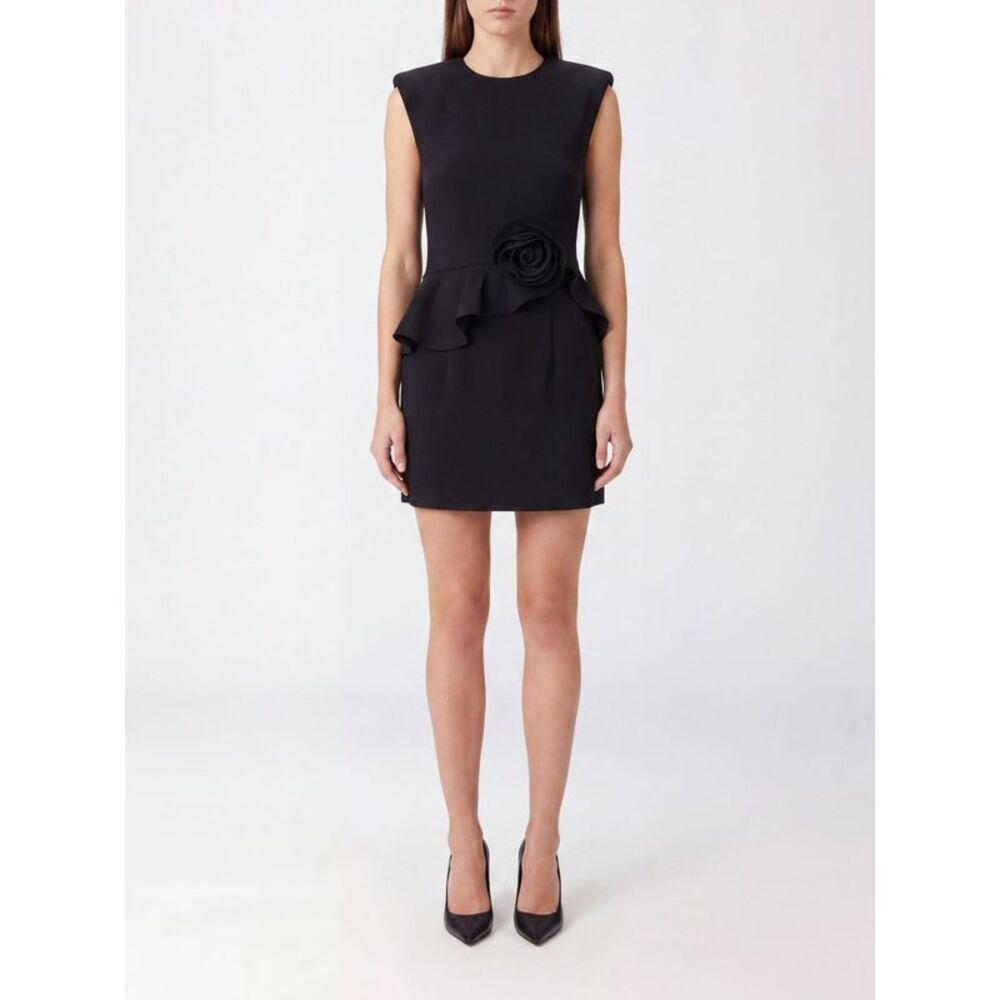 Rotate Women Rotate Sleeveless Ruffled Recycled Fabric Mini Sheath Dress